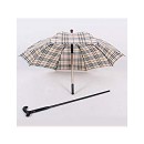 Bastón Con Paraguas Cuadrillé Azul