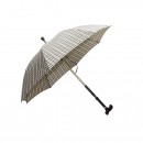 Bastón Con Paraguas Cuadrillé Azul