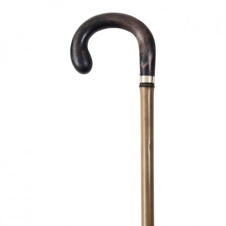 Bastón Curvo de Bambú con Empuñadura de madera haya