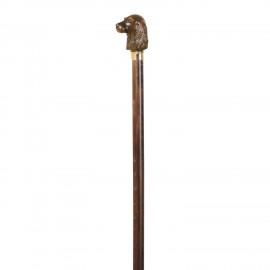 Bastón haya (madera) con puño cocker imitación madera