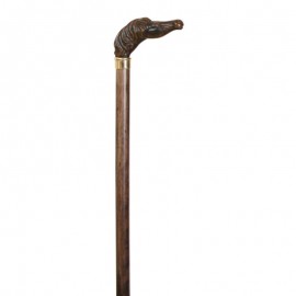 Bastón haya (madera) con puño caballo imitación madera