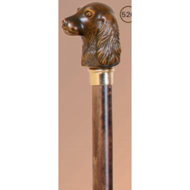 Bastón haya (madera) con puño cocker imitación madera