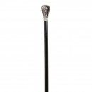 Bastón Puño Tercio Níquel, Haya Color Negro