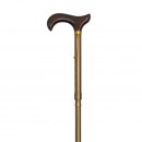 Bastón Plegable y Ajustable Color Bronce con Argolla dorada