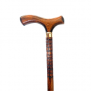 Bastón Tallado Café Oscuro