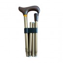 Bastón de Aluminio Plegable y Ajustable, Color Bronce