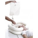 Lavapelo Inflable con Bombín, Bolsa de Agua con Grifo y Manguera de Desagüe