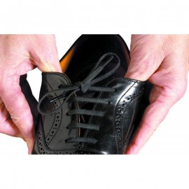 2 Pares de Cordones Elasticados Negros/ Café