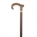Bastón Madera Haya Café con Empuñadura de Acetato